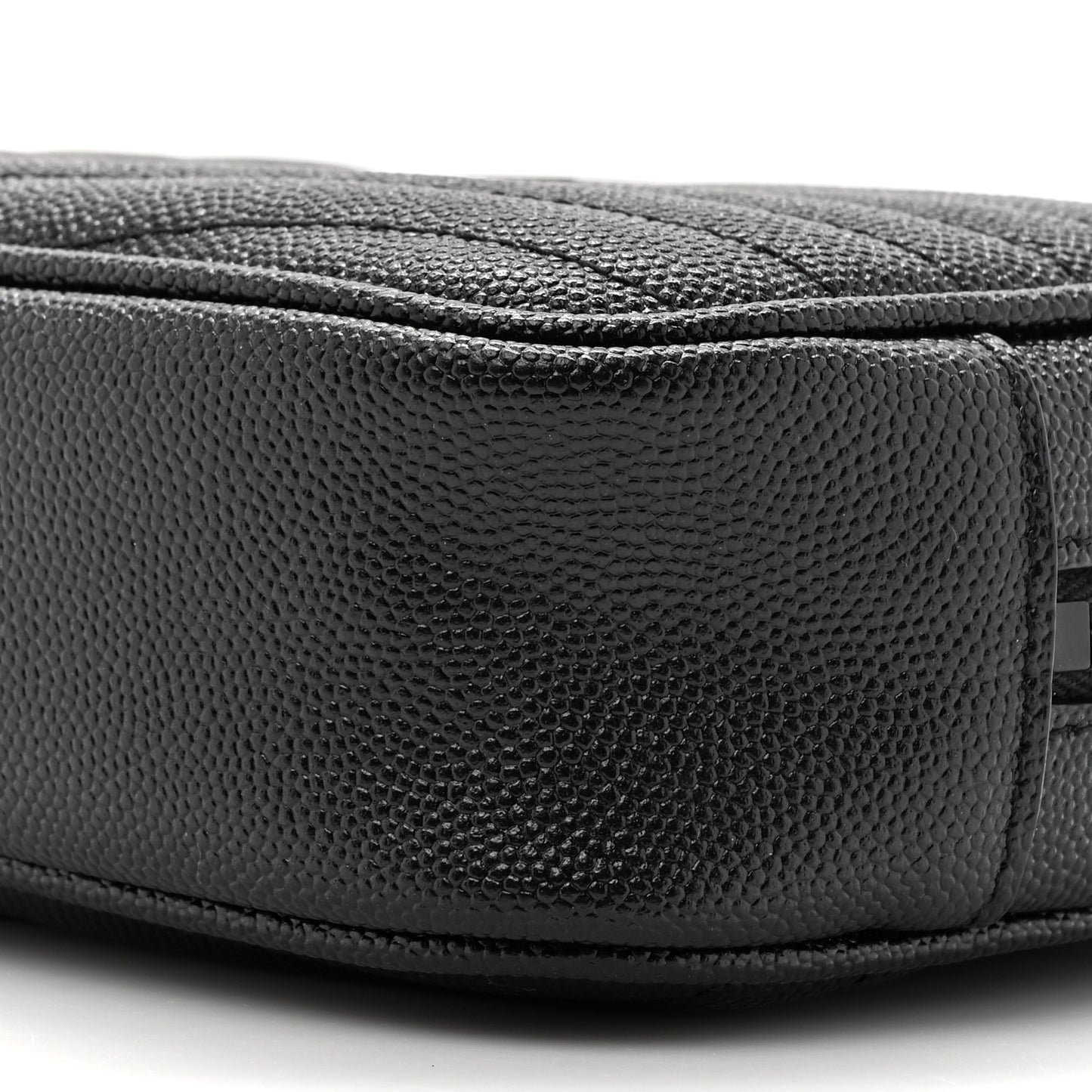 Grain De Poudre Matelasse Monochrome Monogram Mini Lou Camera Bag Black