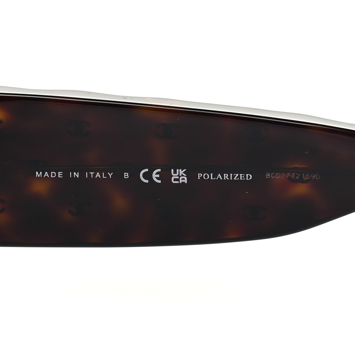 Acetate Quilted CC Sunglasses 5486 Tortoise