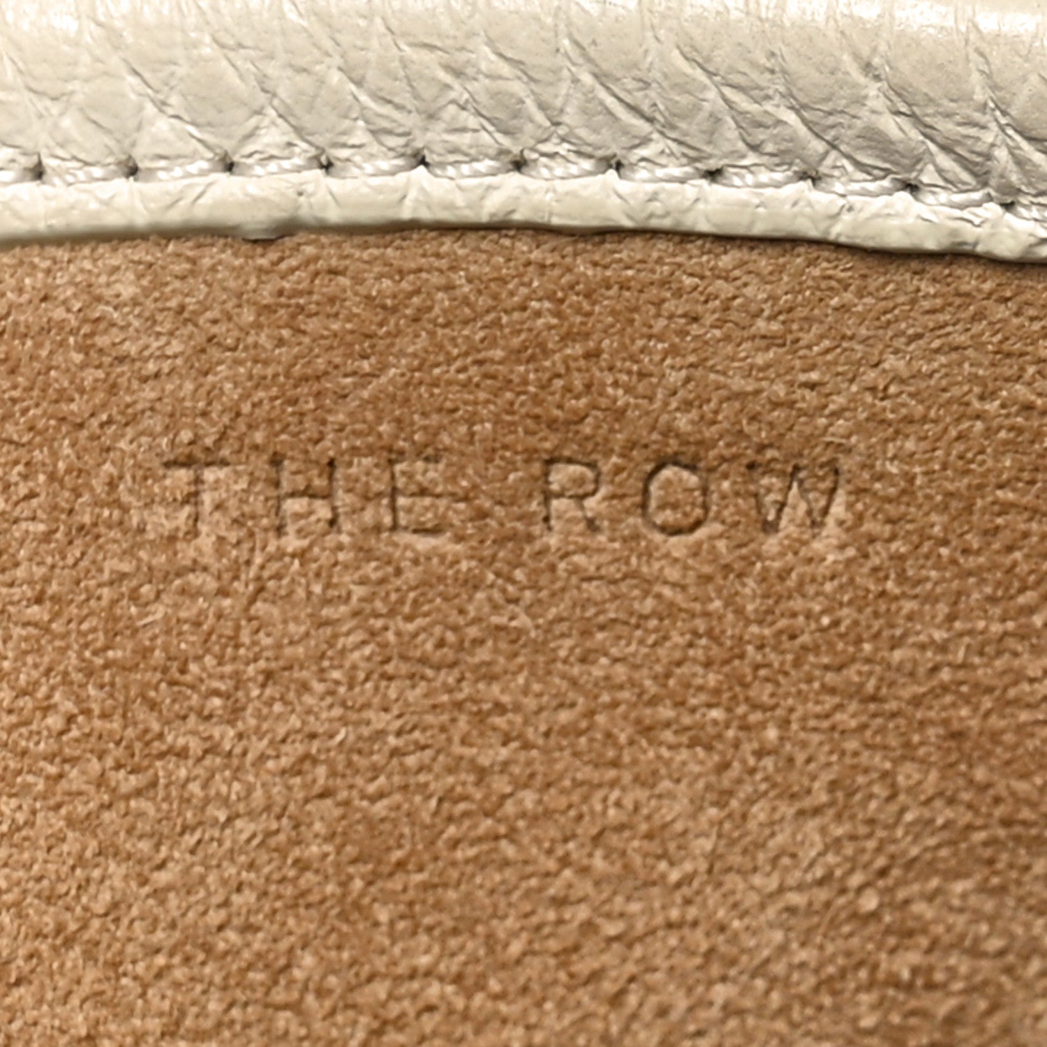 The Row Grained Calfskin Large N/S Park Tote Ivory 6 of 10