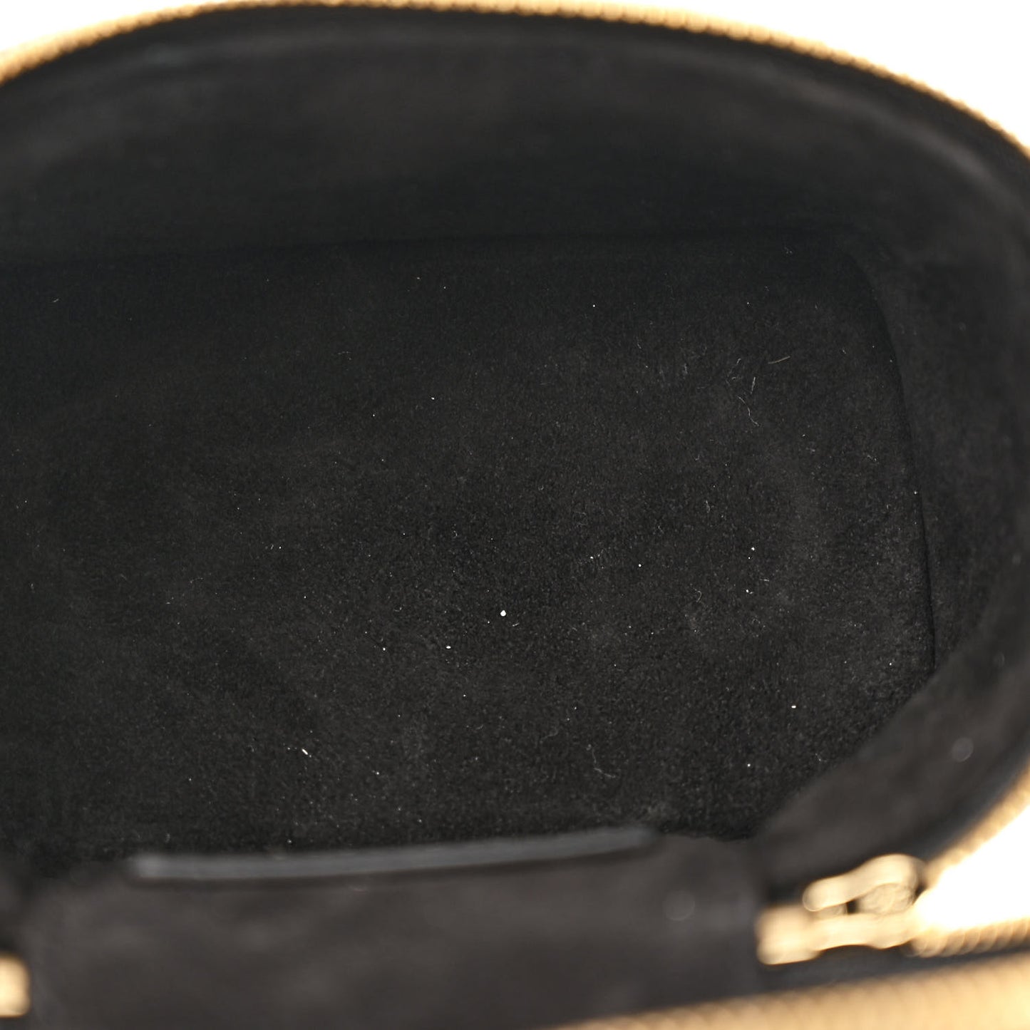Lambskin Cannage Micro Lady Dior Vanity Case Black