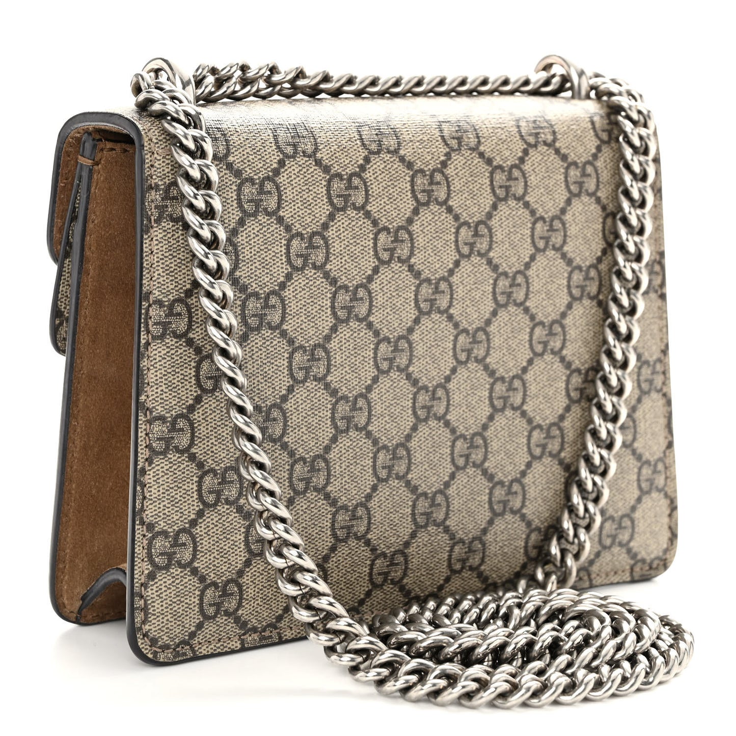 GG Supreme Monogram Mini Dionysus Shoulder Bag Taupe