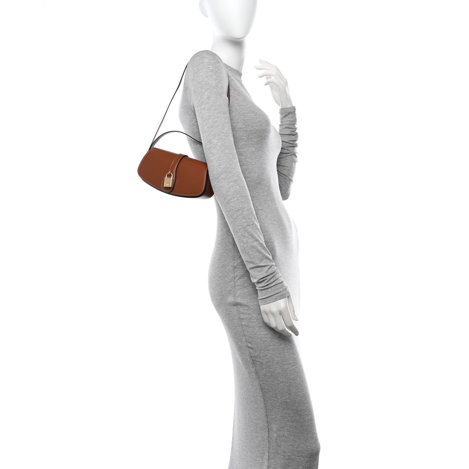 Celine Smooth Calfskin Tabou Clutch On Strap Tan 2 of 10