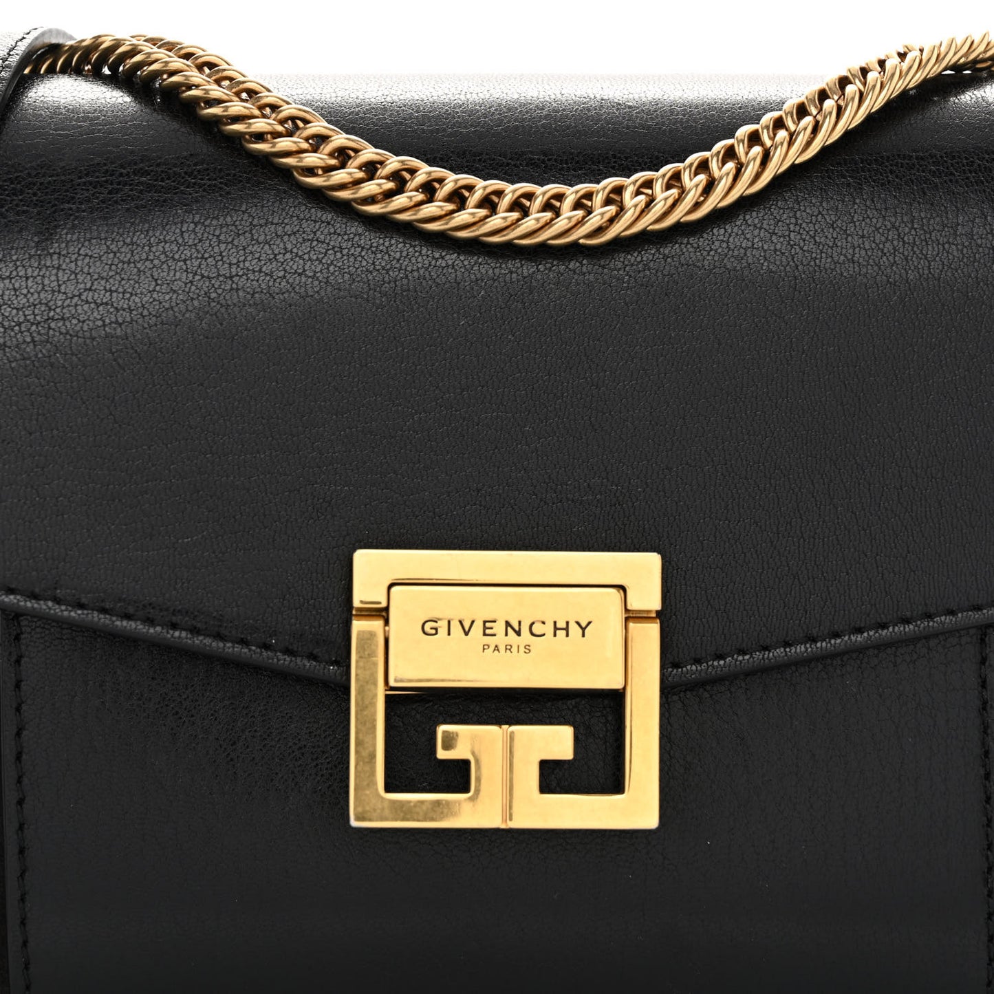 Goatskin Suede Mini GV3 Shoulder Bag Black