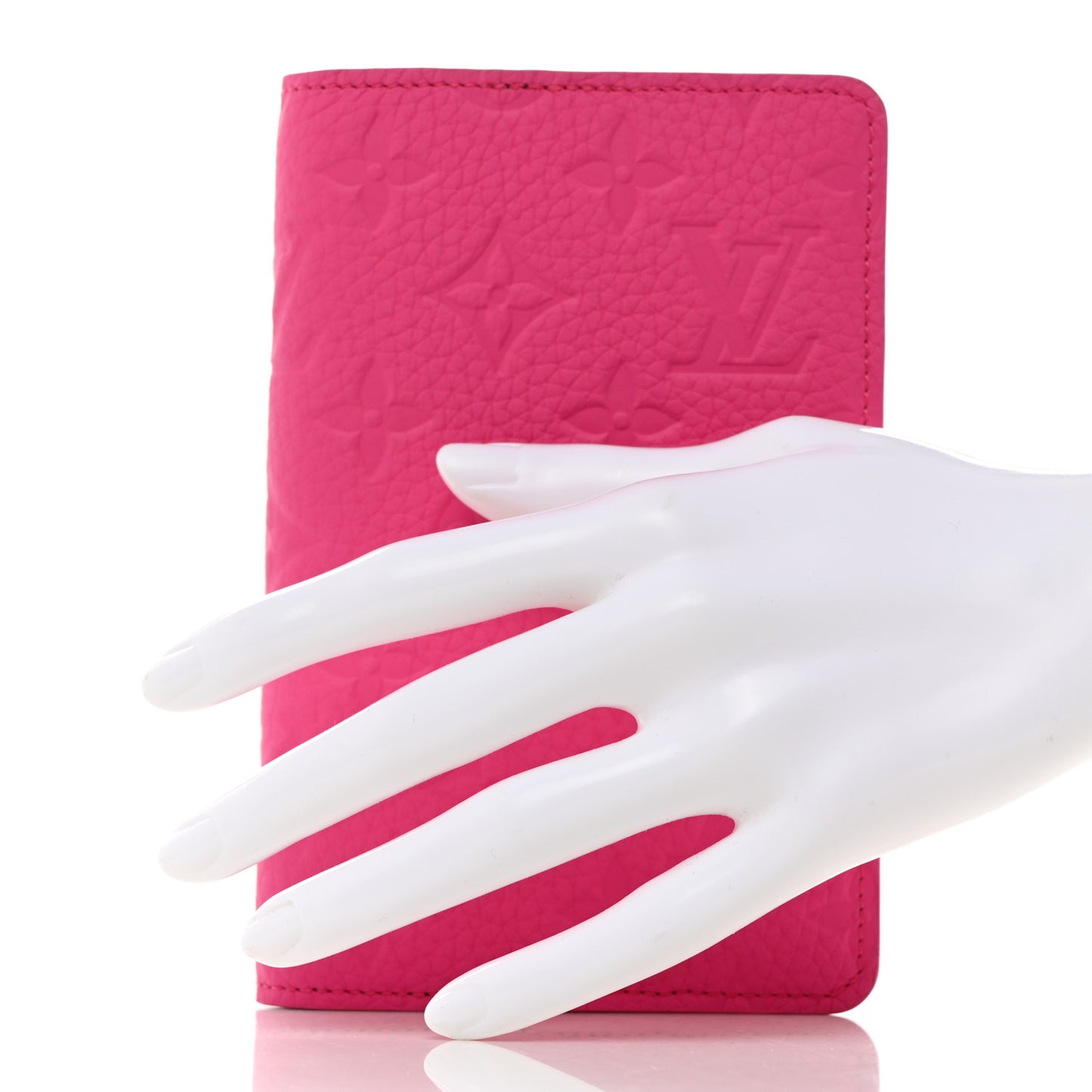 Taurillon Monogram Emily Notebook Cover PM Pink