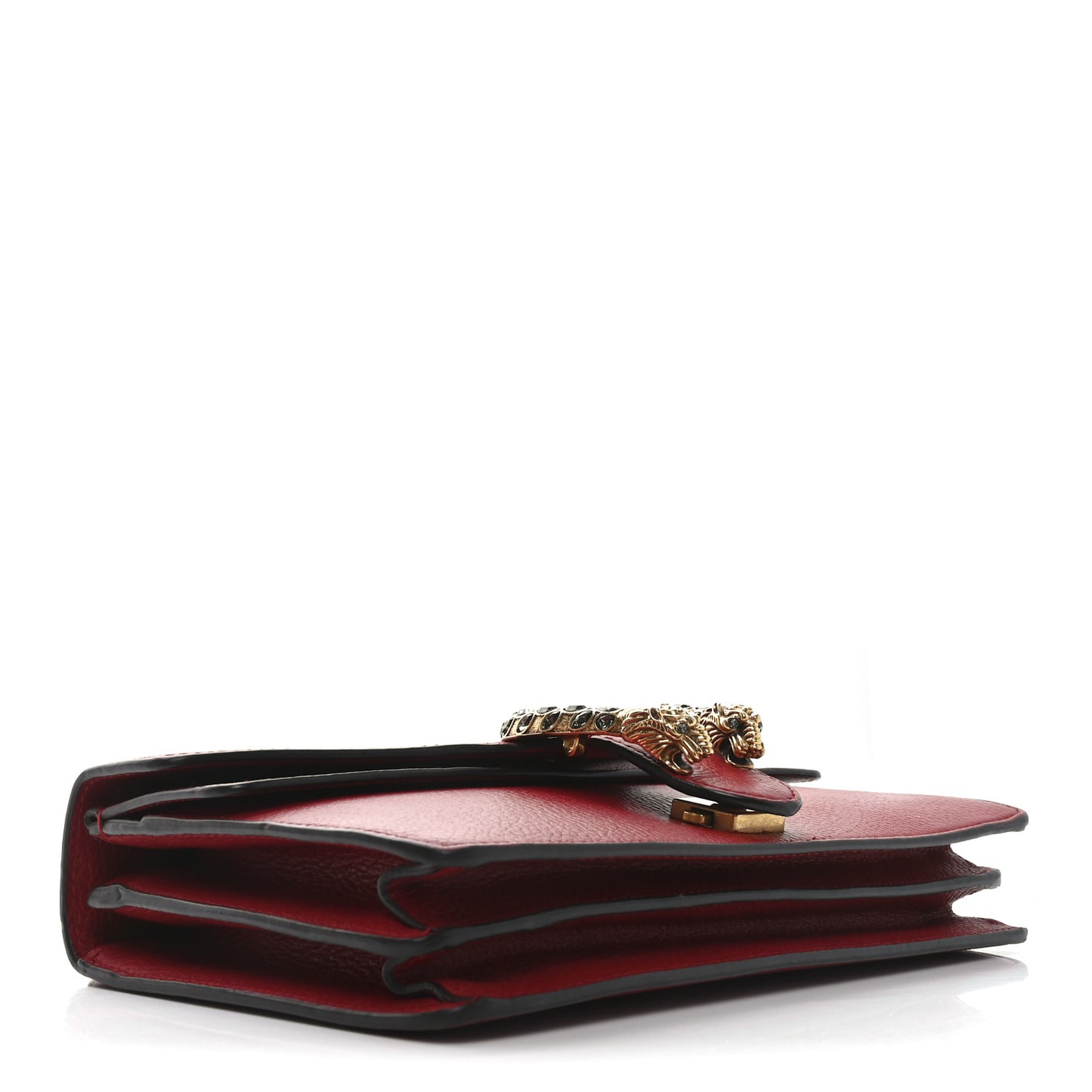 Dollar Calfskin Swarovski Crystal Small Dionysus Shoulder Bag Hibiscus Red