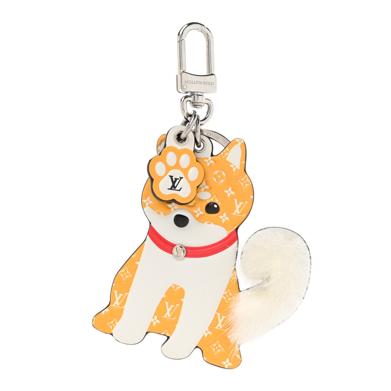 本日売り切り　Louis Vuitton 柴犬　キーホルダー Louis Vuitton Monogram Shiba Bag Charm Key Holder Yellow 1552074
