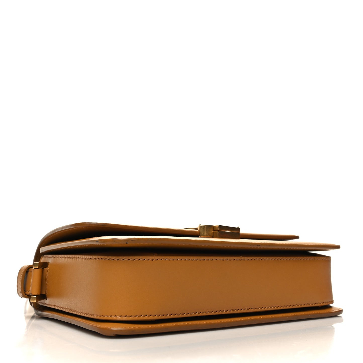 Box Calfskin Monogram Medium Solferino Satchel Mustard