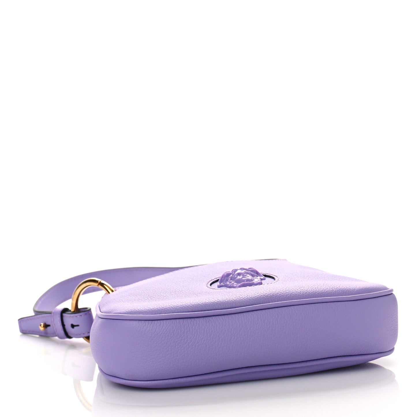 Calfskin La Medusa Small Hobo Crossbody Lilac