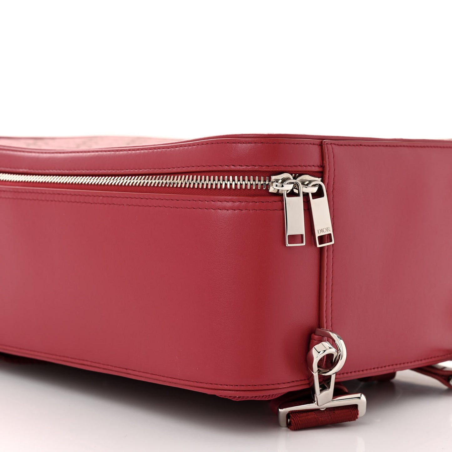 Calfskin Oblique Galaxy Perforated Marsupio World Tour Pelle Sling Red White
