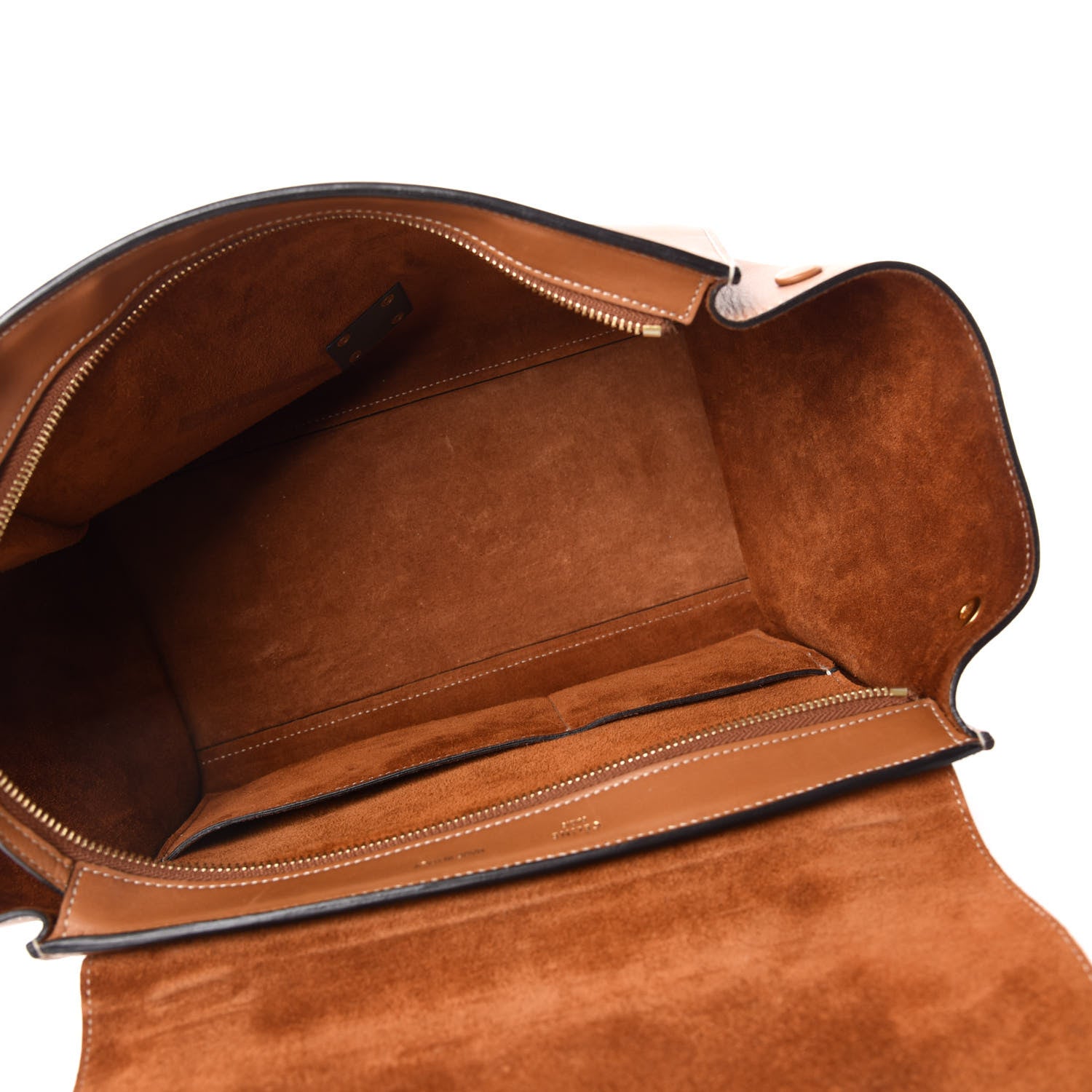 Celine Vegetable Calfskin Small Trapeze Tan 5 of 9