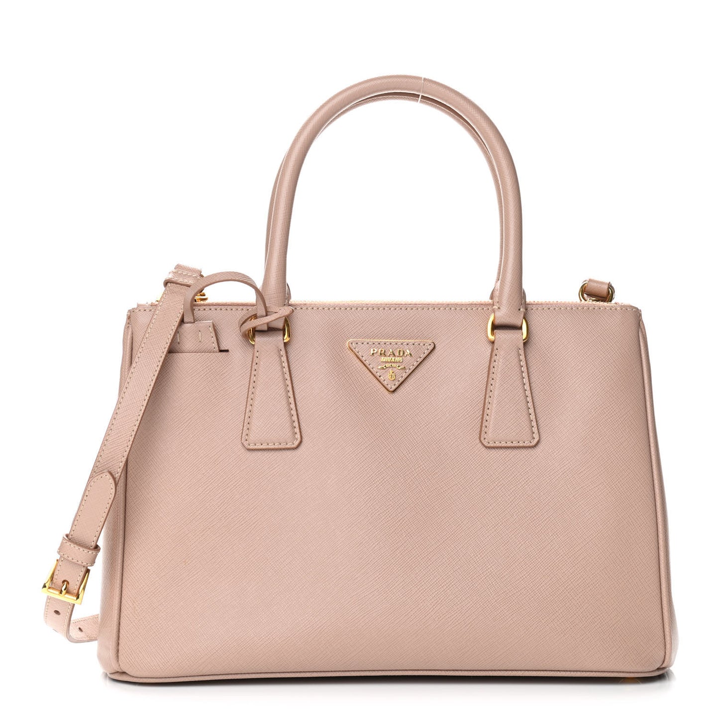 Saffiano Small Galleria Double Zip Tote Cammeo