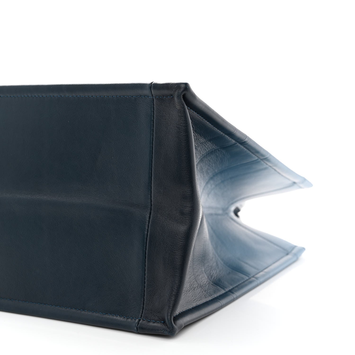 Christian Dior Gradient Smooth Calfskin Embossed Medium Book Tote Indigo Blue 10 of 10
