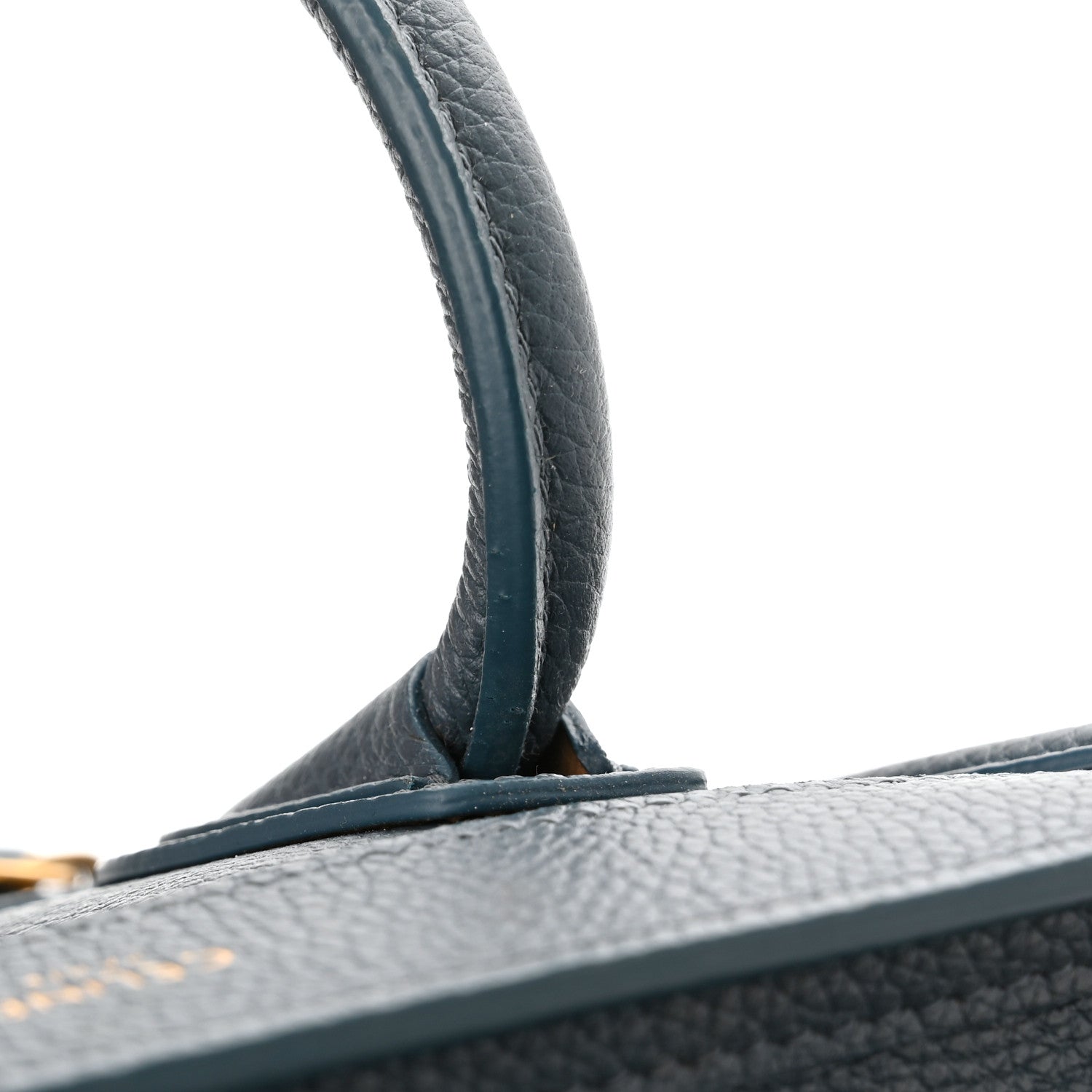 Celine Baby Drummed Calfskin Nano Luggage Petrol 15 of 15