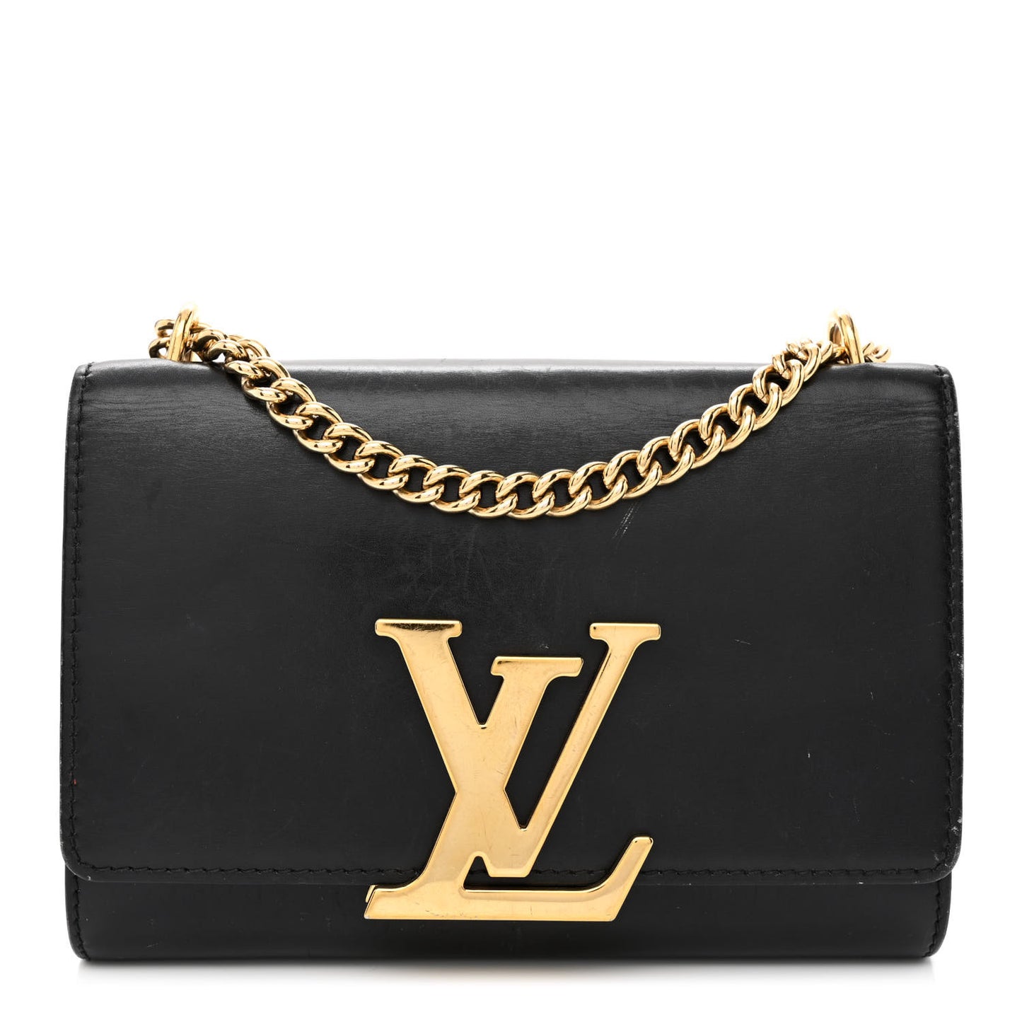 Calfskin Chain Louise MM Black