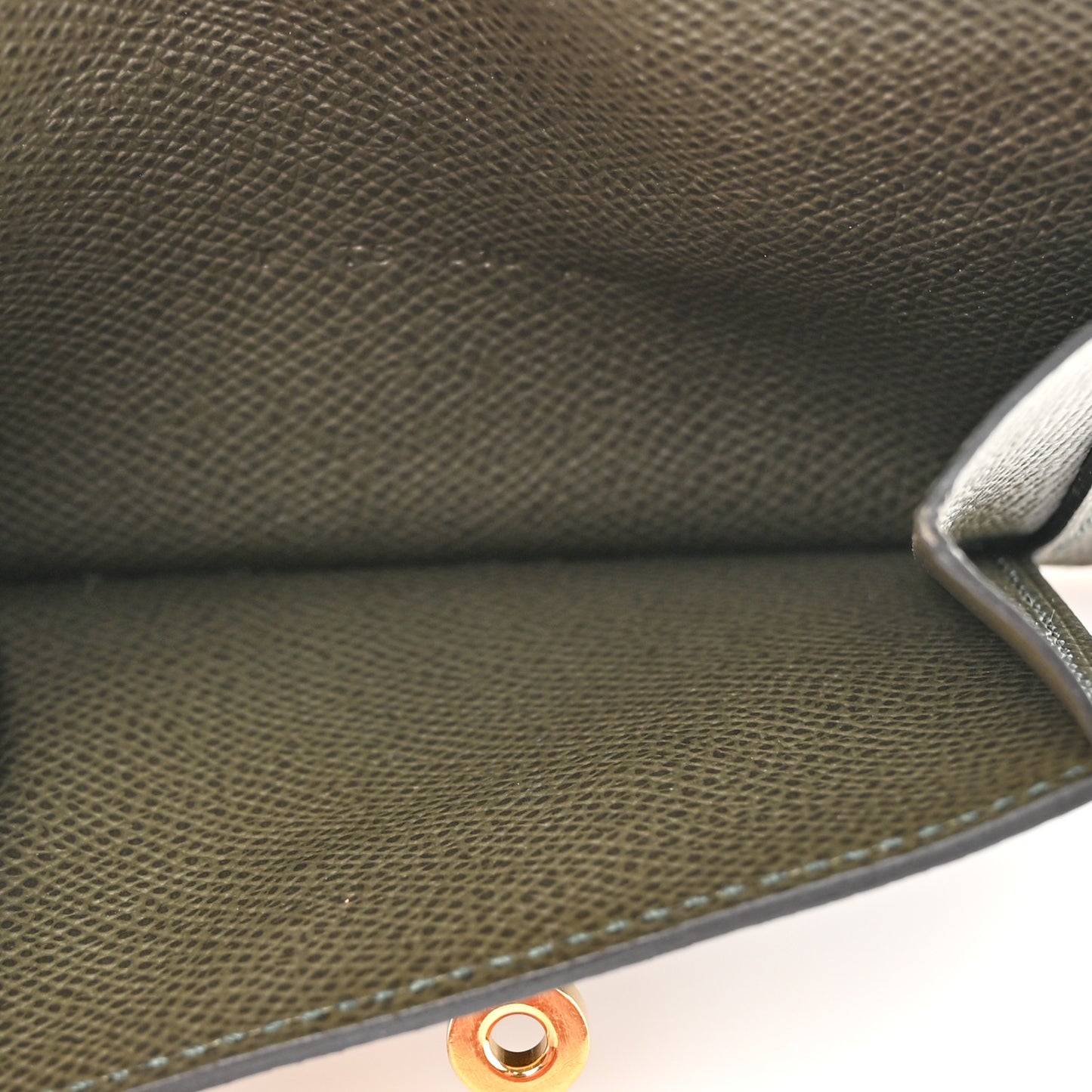 Epsom Kelly Pocket Compact Wallet Vert De Gris