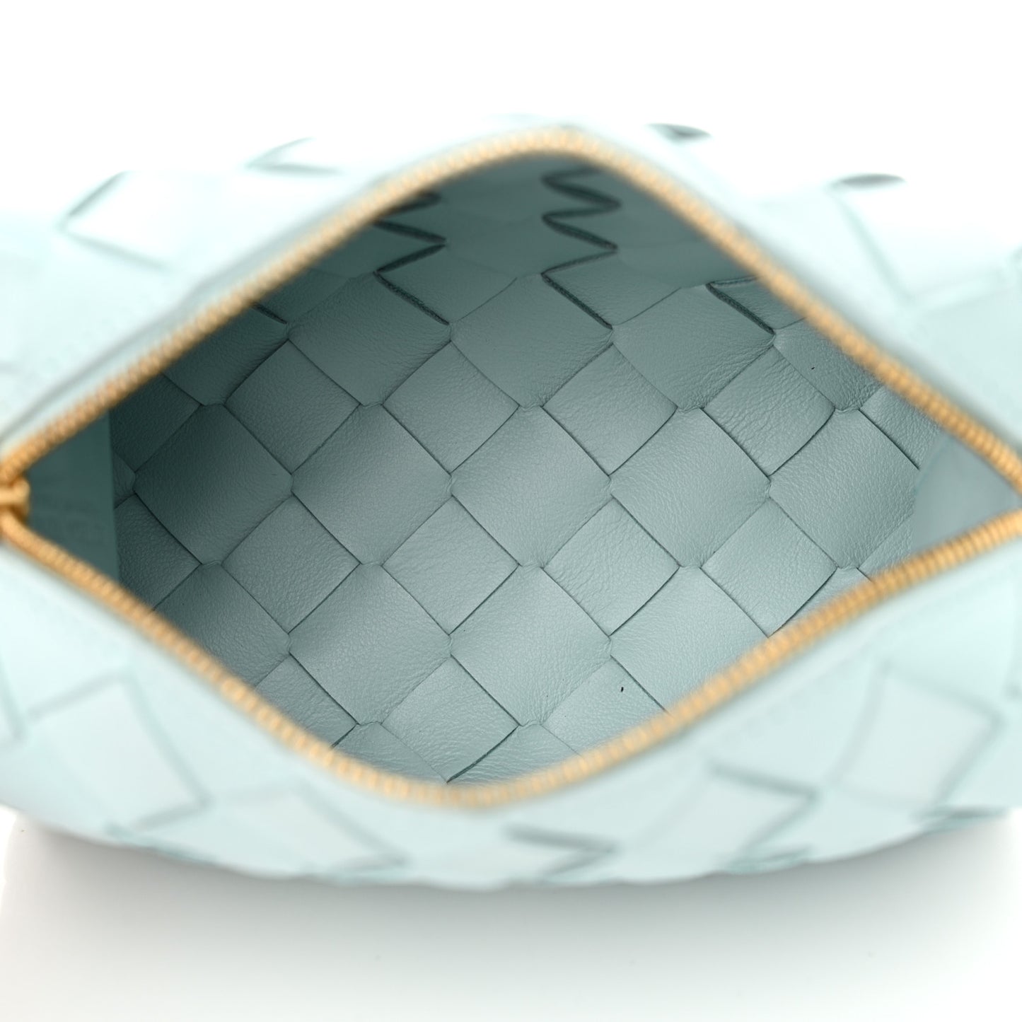 Nappa Intrecciato Candy Loop Camera Bag Light Blue