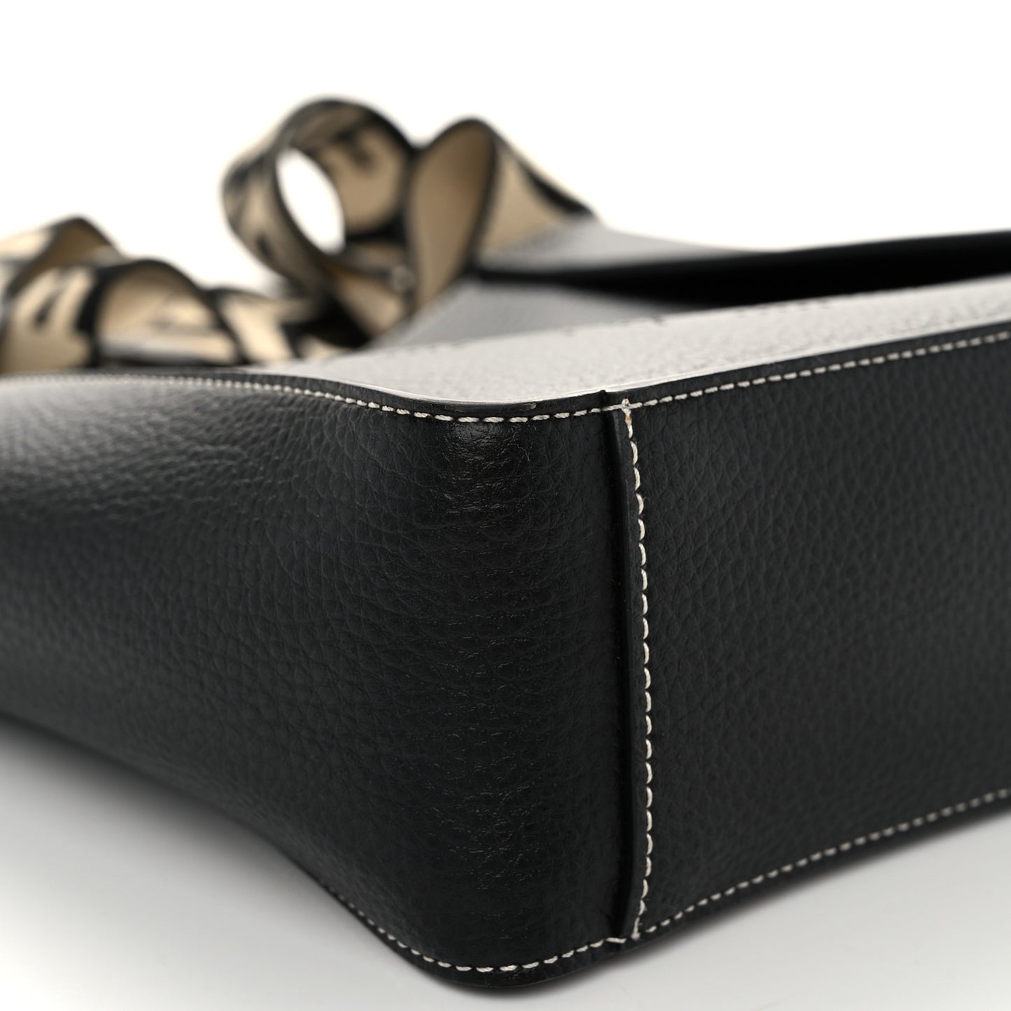 Grainy Alter Mat Perforated Logo Mini Crossbody Black