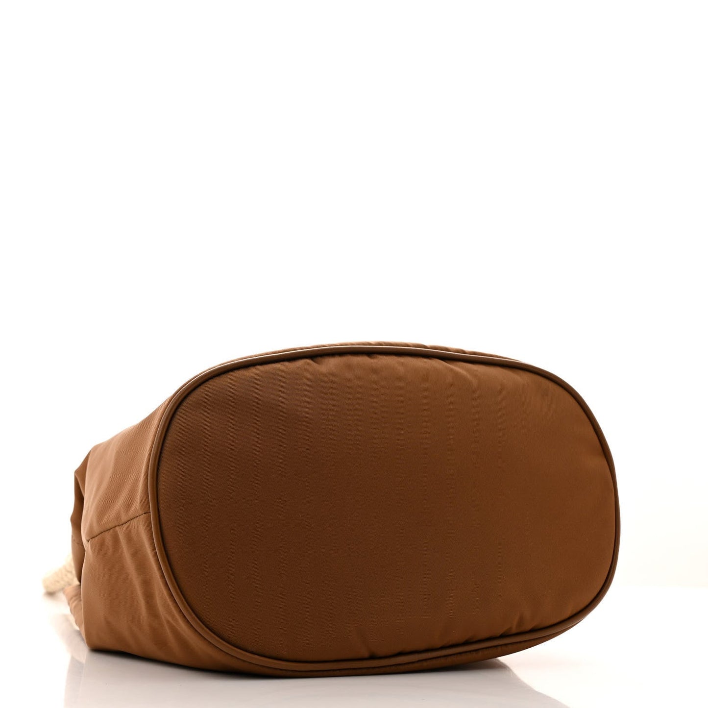 Re-Nylon Triangle Mariner Small Bucket Bag Brandy
