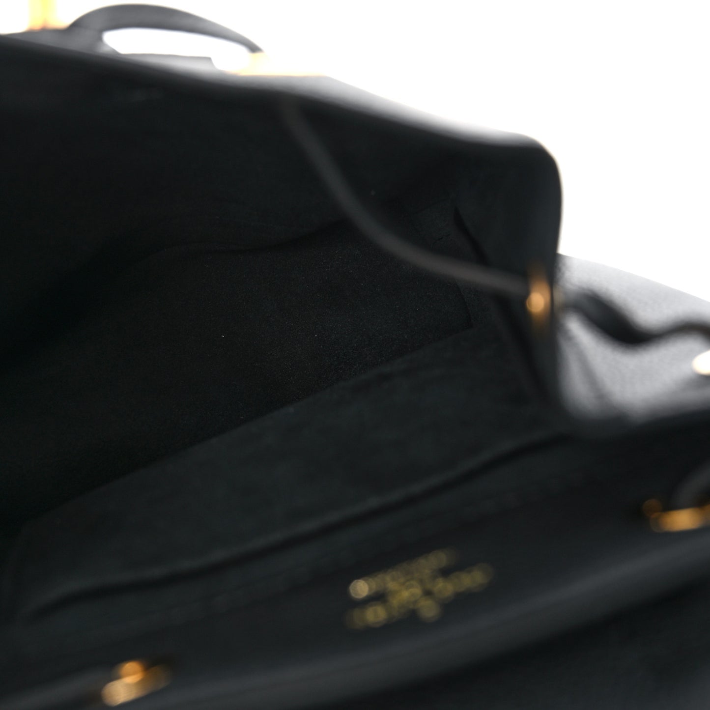 Calfskin Lockme Mini Backpack Black