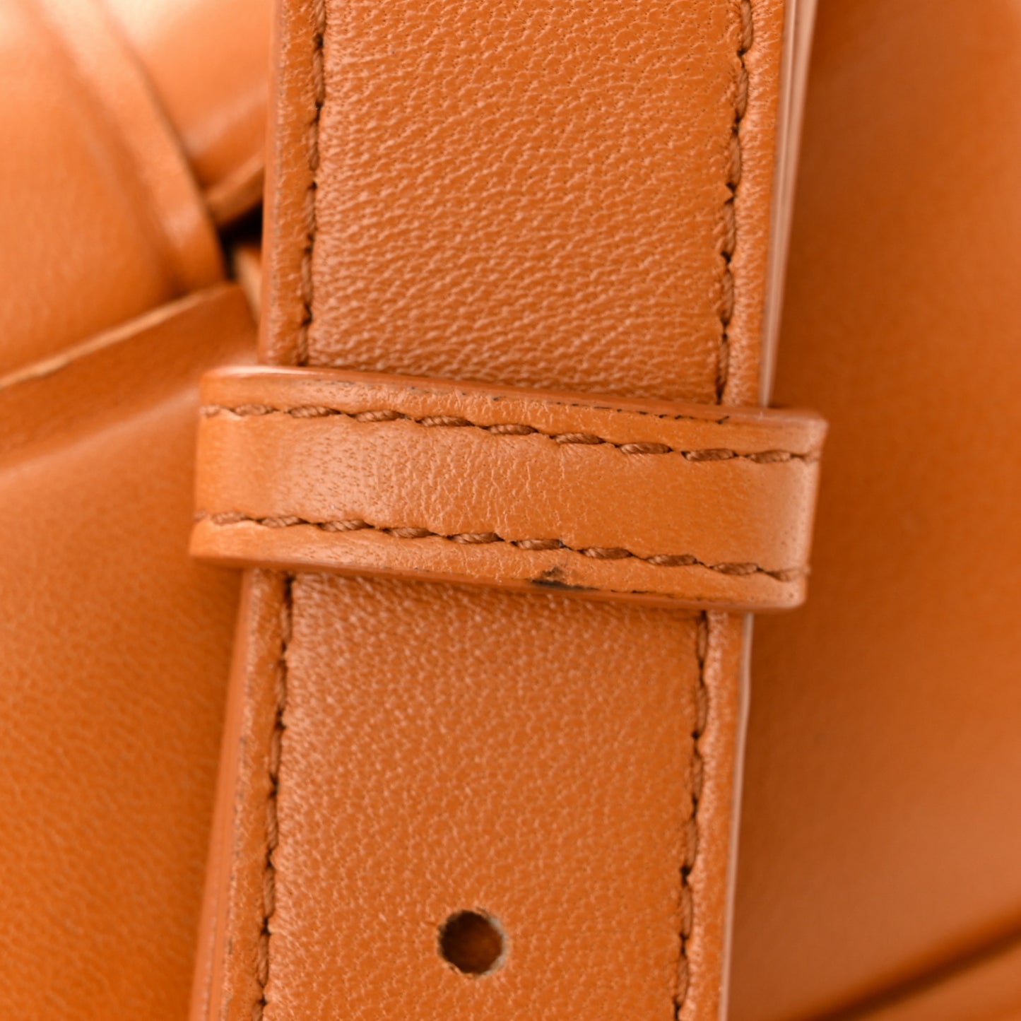 Nappa Maxi Intreccio Padded Cassette Crossbody Bag Clay