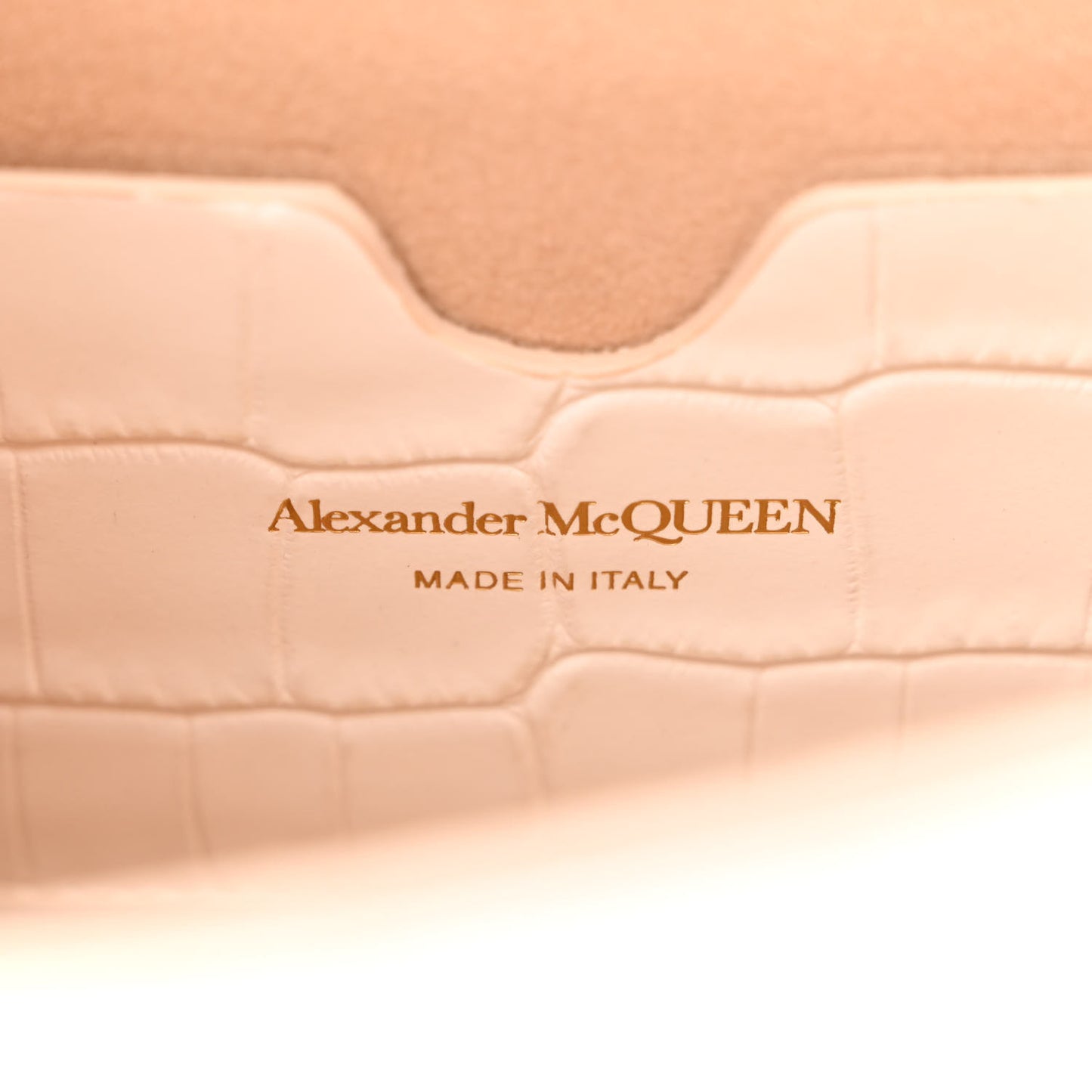 Calfskin Crocodile Embossed Skull Mini Crossbody Bag White