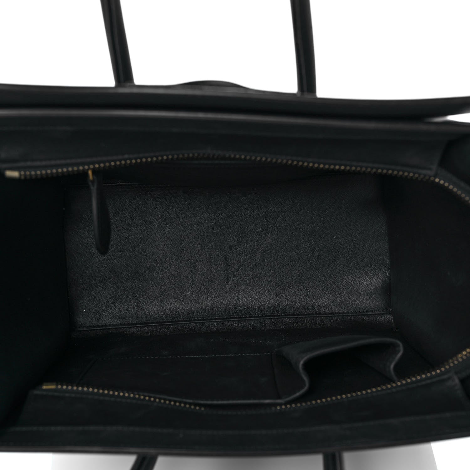 Celine Smooth Calfskin Micro Luggage Black 5 of 9