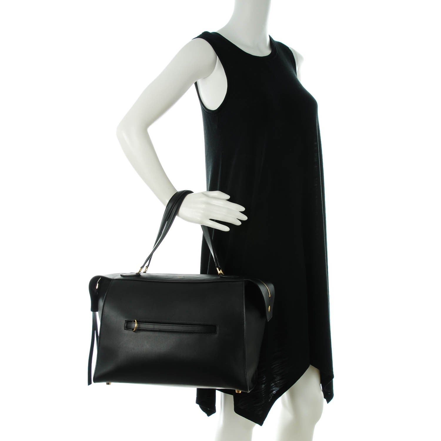 Celine Smooth Calfskin Medium Ring Bag Black 2 of 6