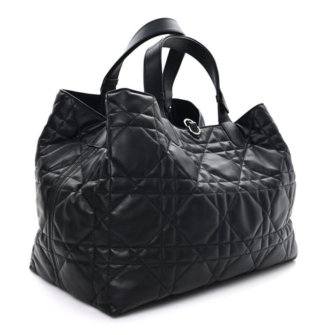 Calfskin Macrocannage Large Toujours Black