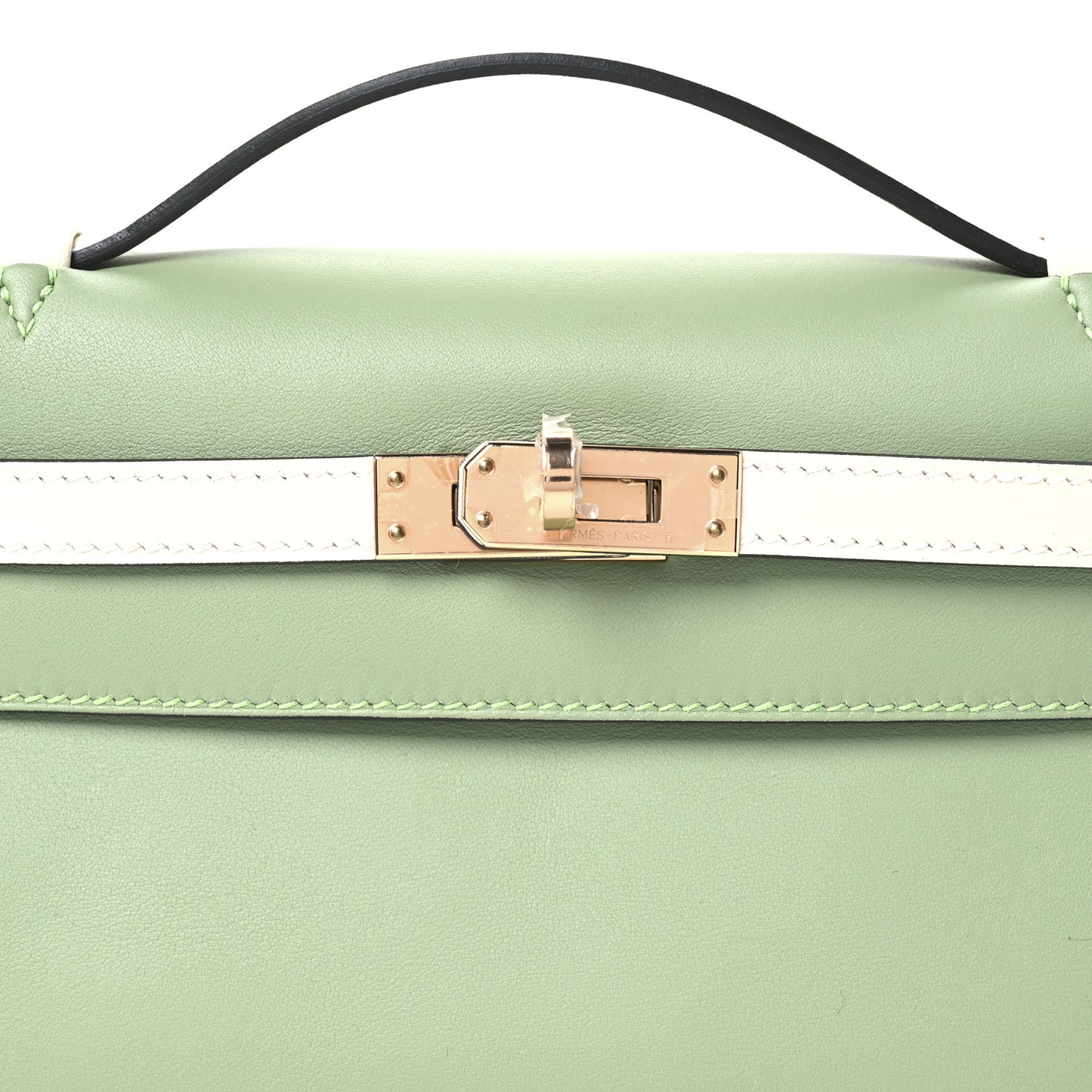 Swift Horseshoe Kelly Pochette Clutch Vert Criquet Nata