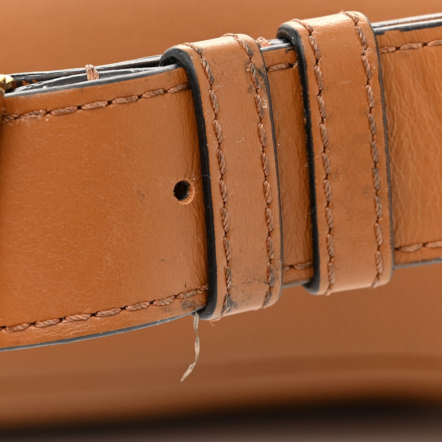 Grained Calfskin Greca Belt Bag Brown