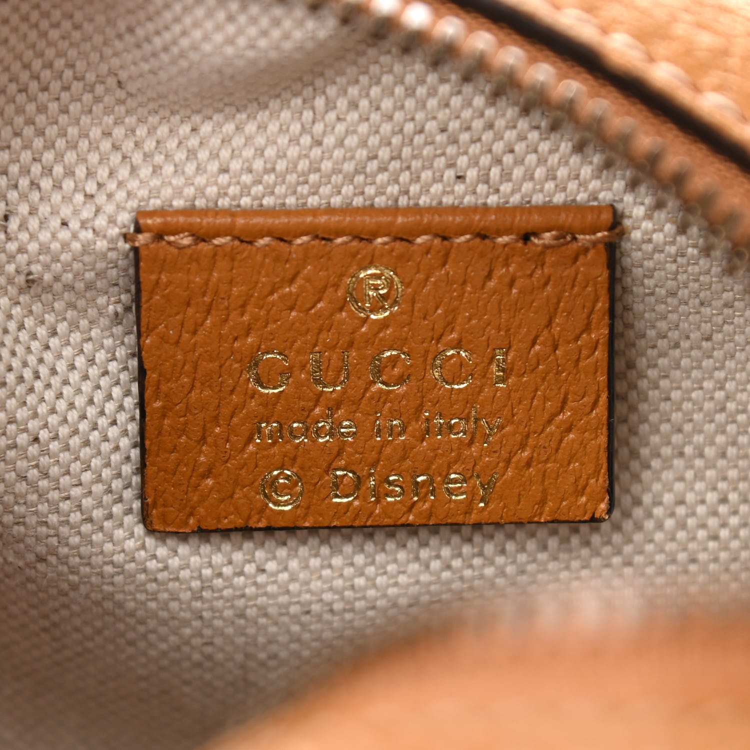 Gucci X DISNEY Mini Vintage GG Supreme Monogram Mickey Mouse Round Shoulder Bag Beige Vintage Sun Oil 6 of 11