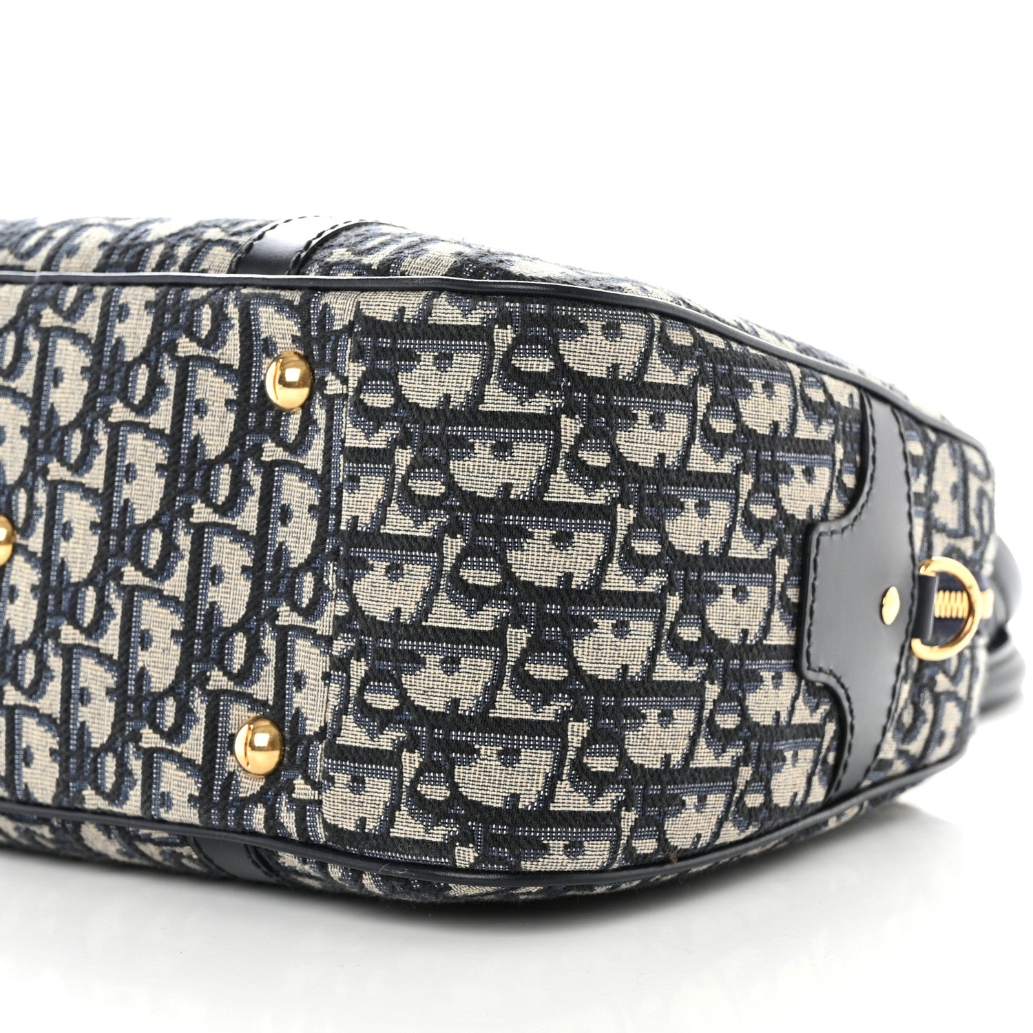 Christian Dior Oblique Large D-Vibe Bowling Bag Navy 9 of 9