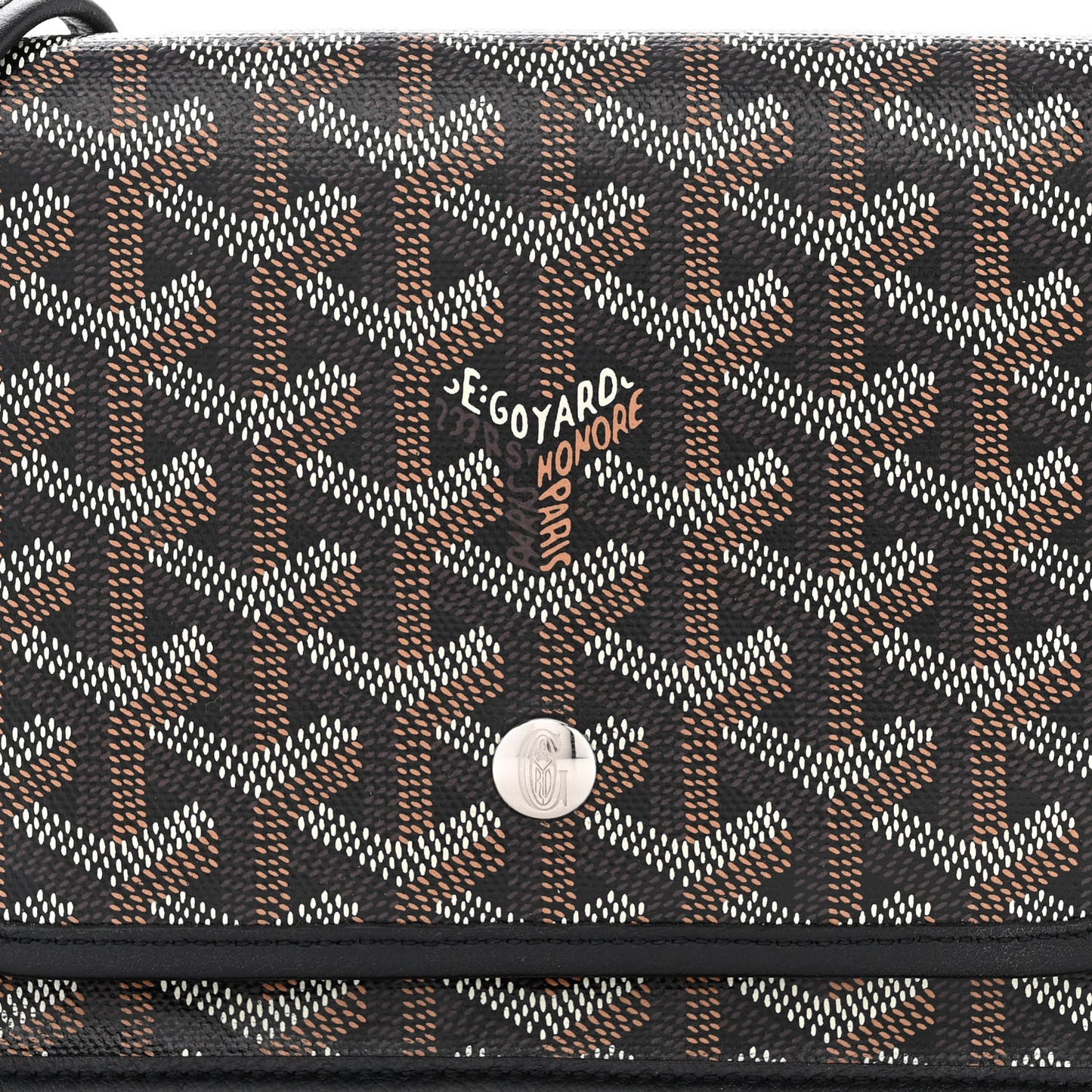 Goyardine Plumet Wallet Clutch Black