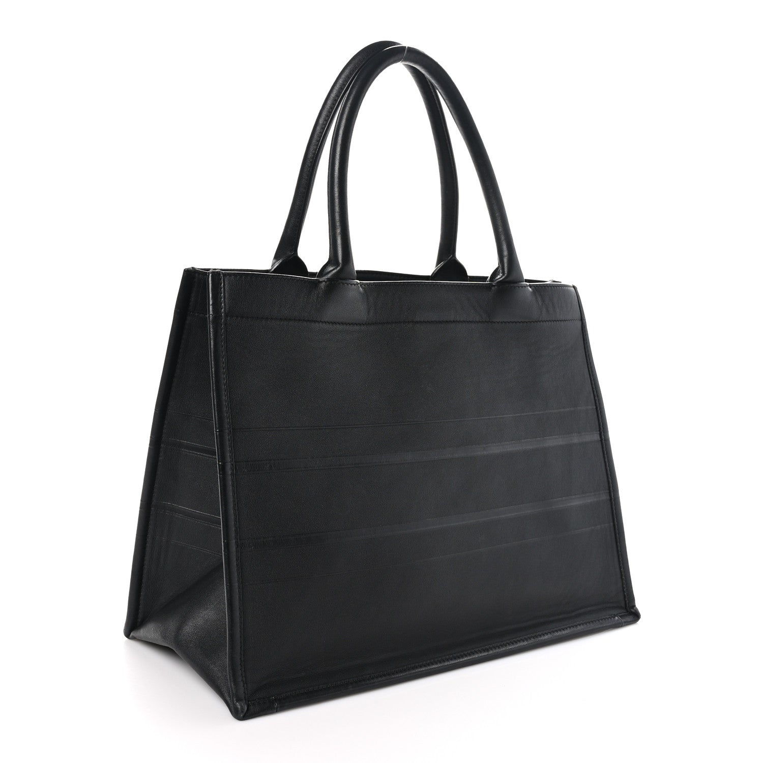 Christian Dior Calfskin Embossed Medium Book Tote Black 3 of 10