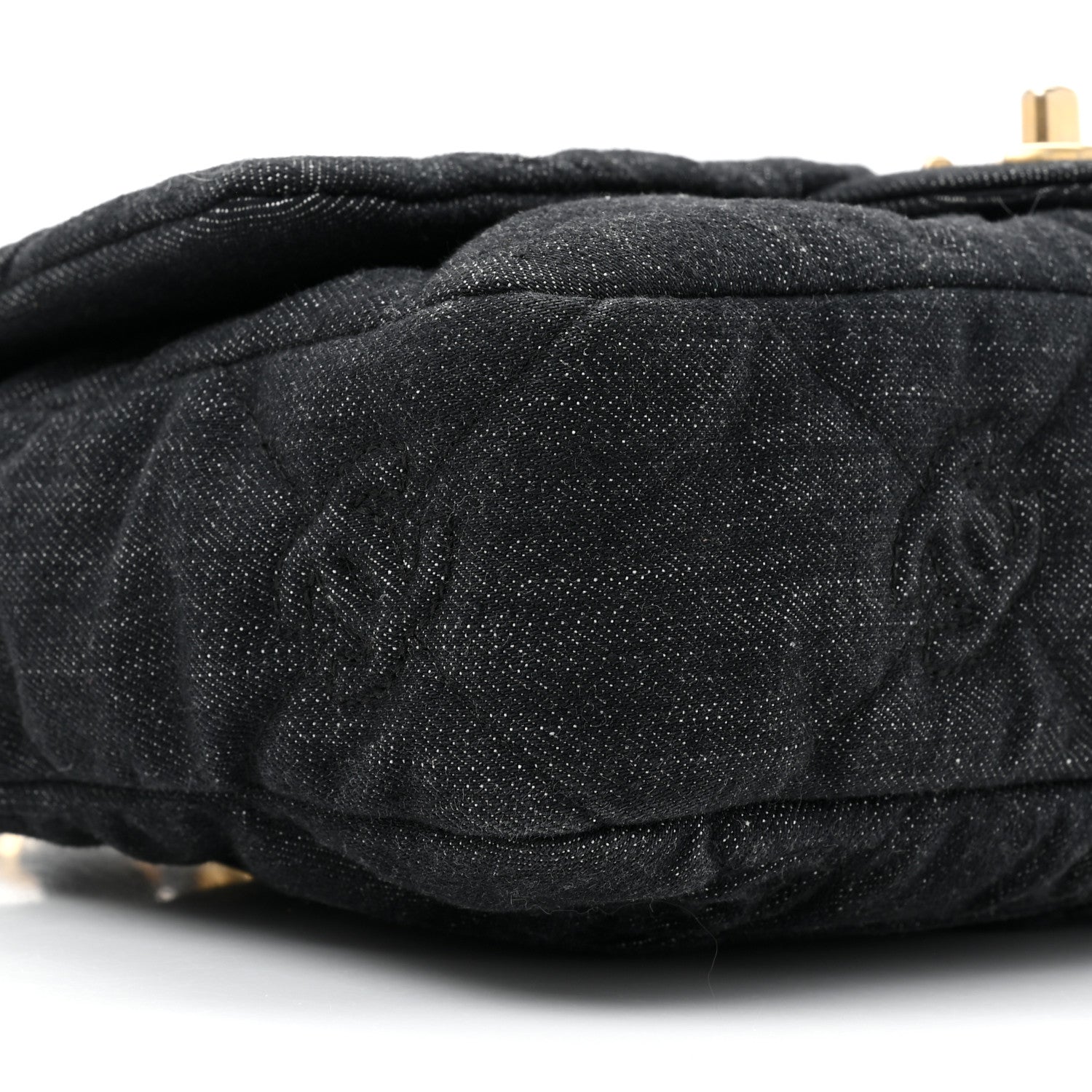 Chanel Denim Quilted Medium Funky Town Flap Black 9 of 9