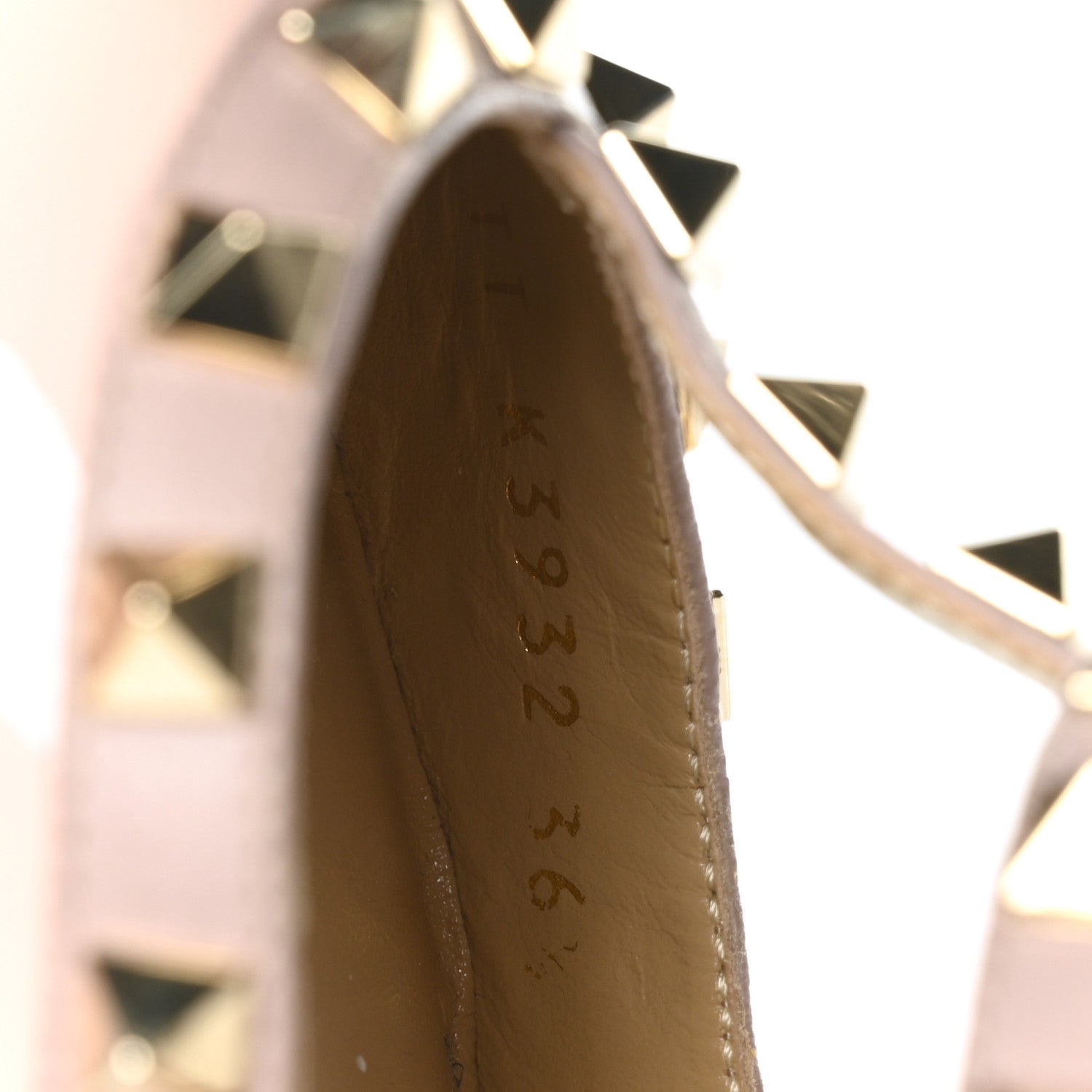 Valentino Garavani Patent Nappa Rockstud Ankle Strap 100mm Pumps 36.5 Water Rose Poudre 6 of 10