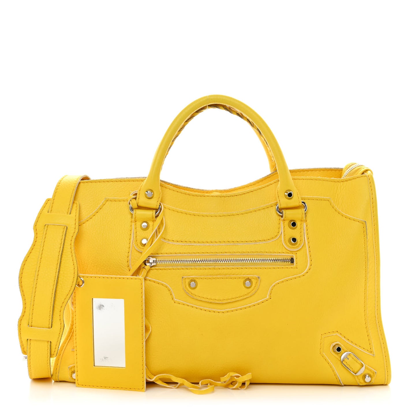 Vibrato Calfskin Classic Silver Hardware City Jaune Soleil