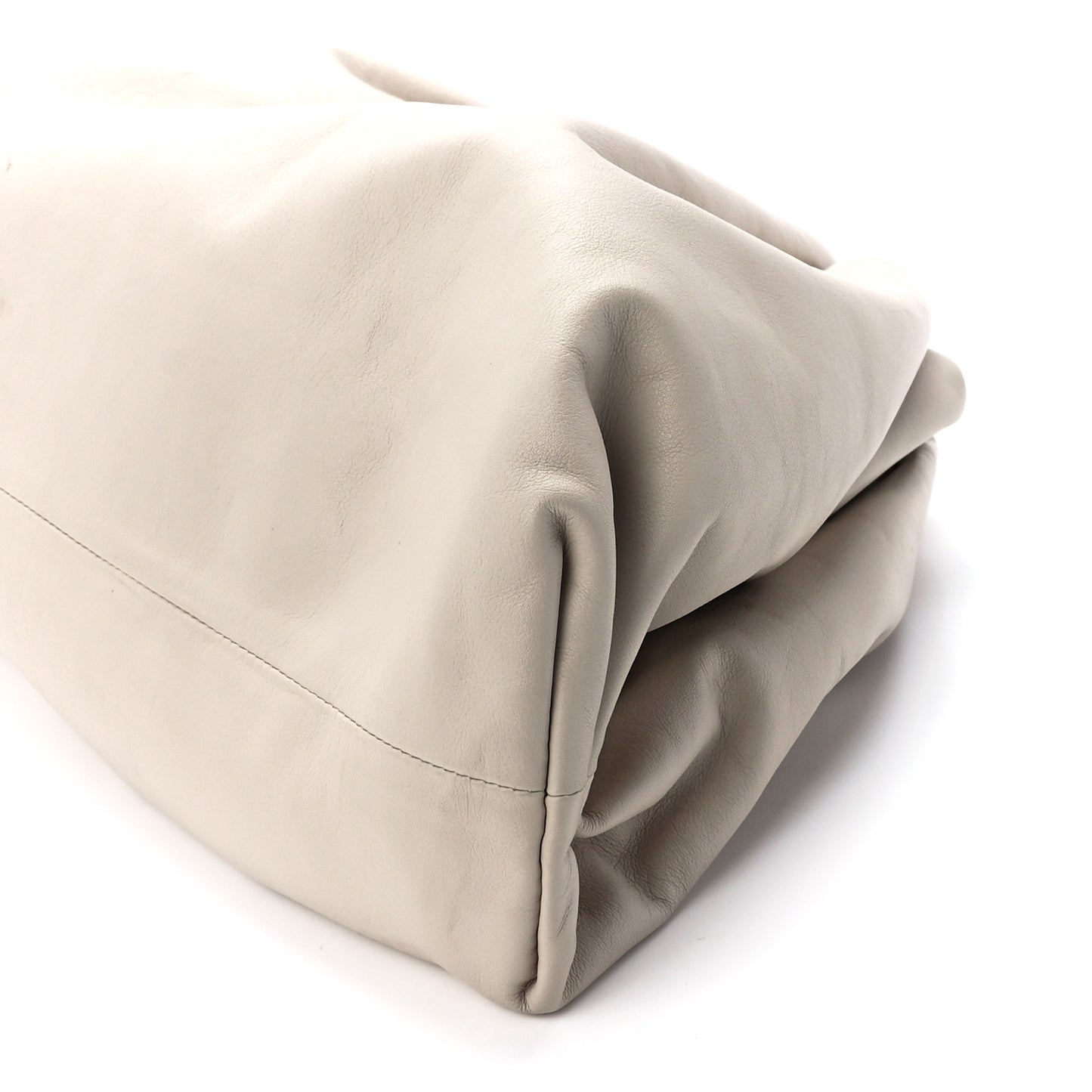 Smooth Butter Calf The Pouch Oversized Clutch Plaster