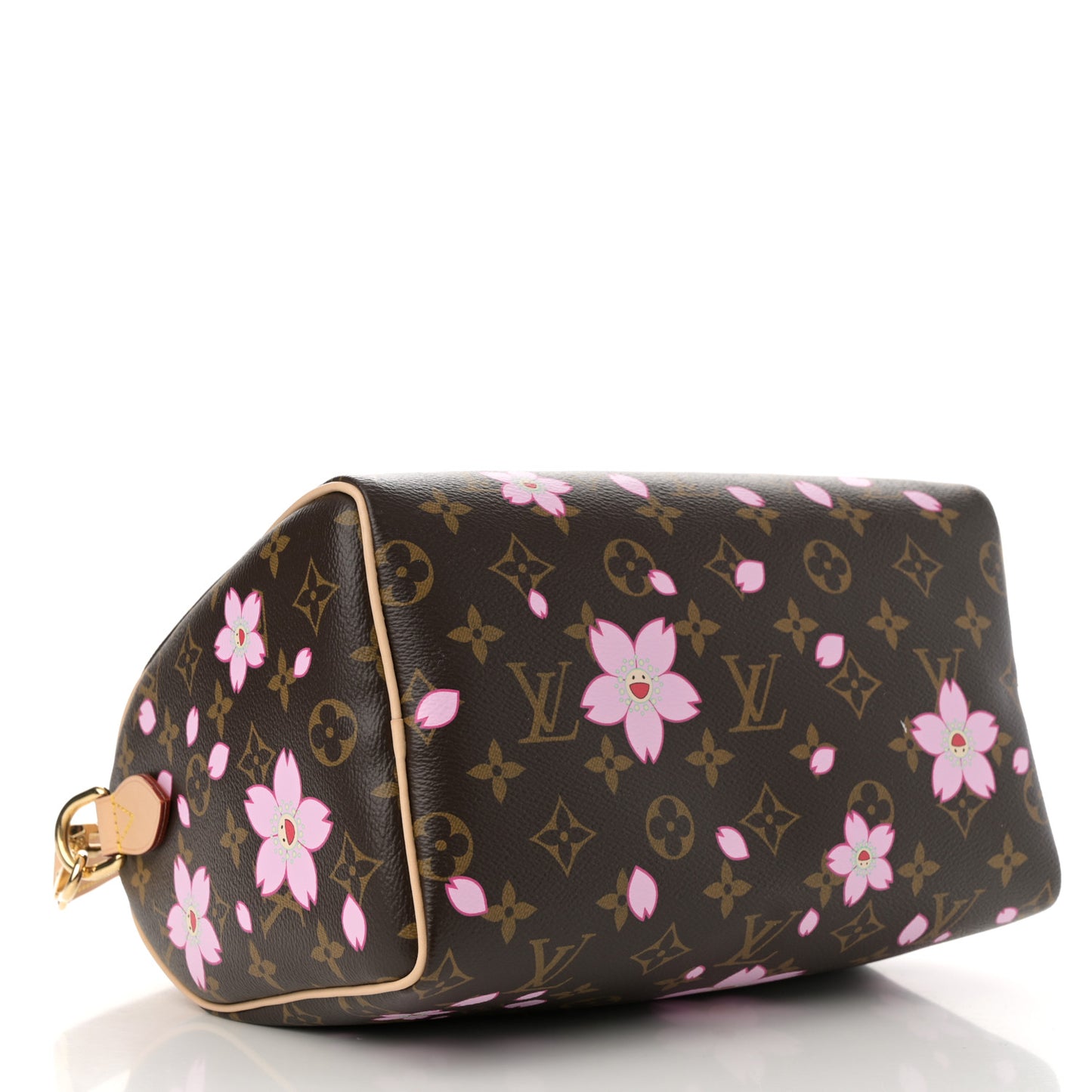 LV X TM Monogram Cherry Blossom Speedy Bandouliere 25 Sakura Brown
