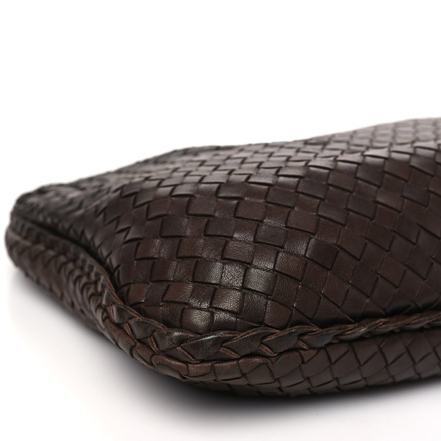 Nappa Intrecciato Medium Veneta Hobo Ebano