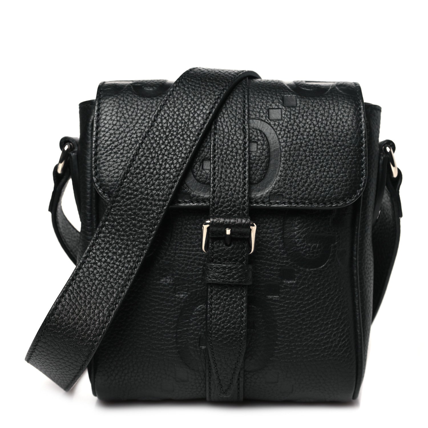 GUCCI Jumbo GG Small Messenger Bag - Black