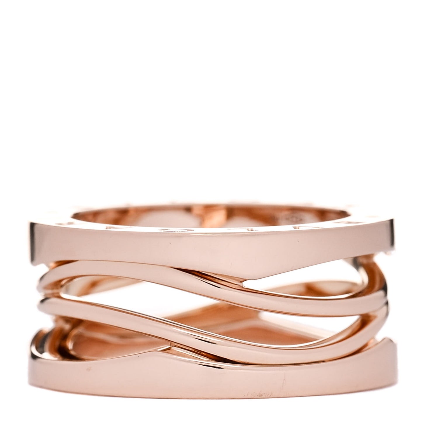 18K Rose Gold B.Zero1 Legend Three-Band Ring 50 5.25