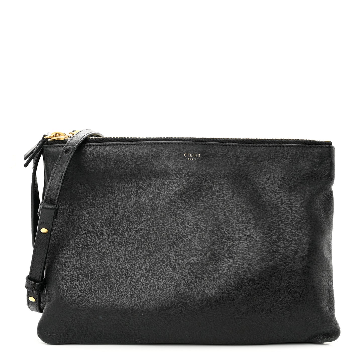 Lambskin Small Trio Crossbody Bag Black