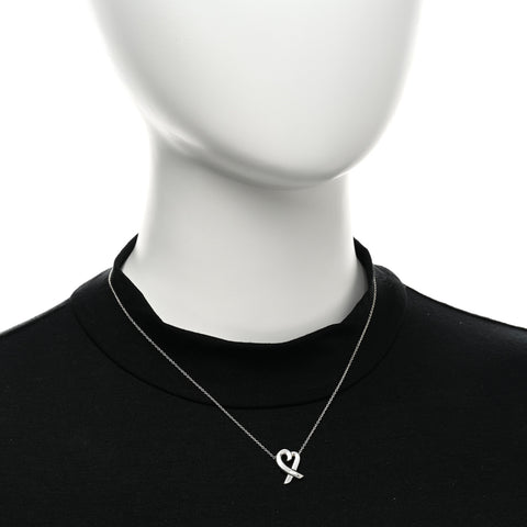 Sterling Silver Small Paloma Picasso Loving Heart Pendant Necklace