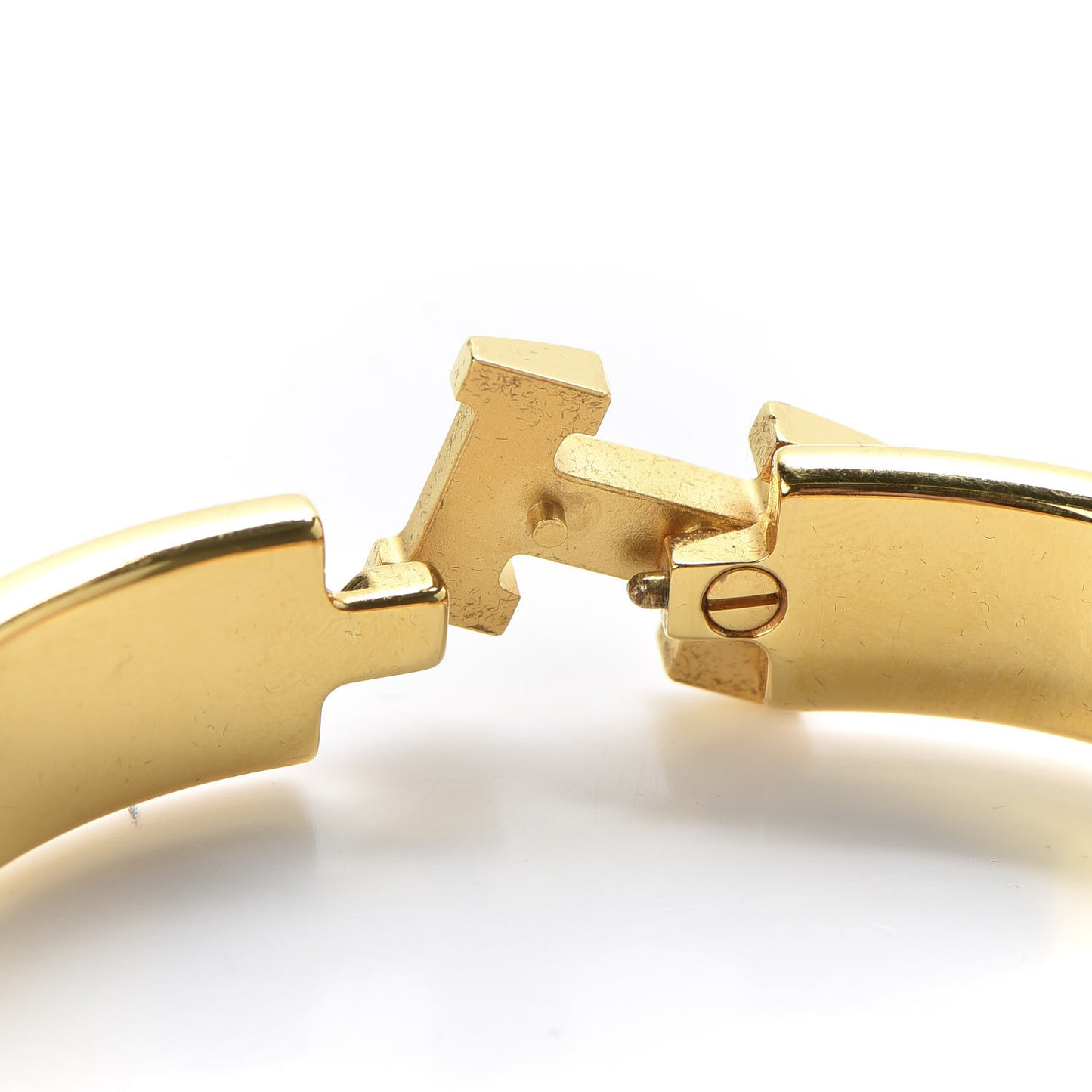 Enamel Narrow Clic Clac H Bracelet PM Black