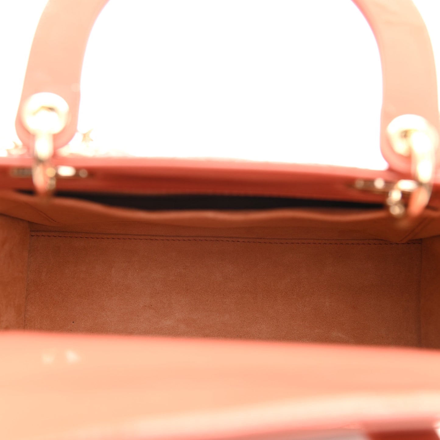Patent Cannage Medium Lady Dior Pink