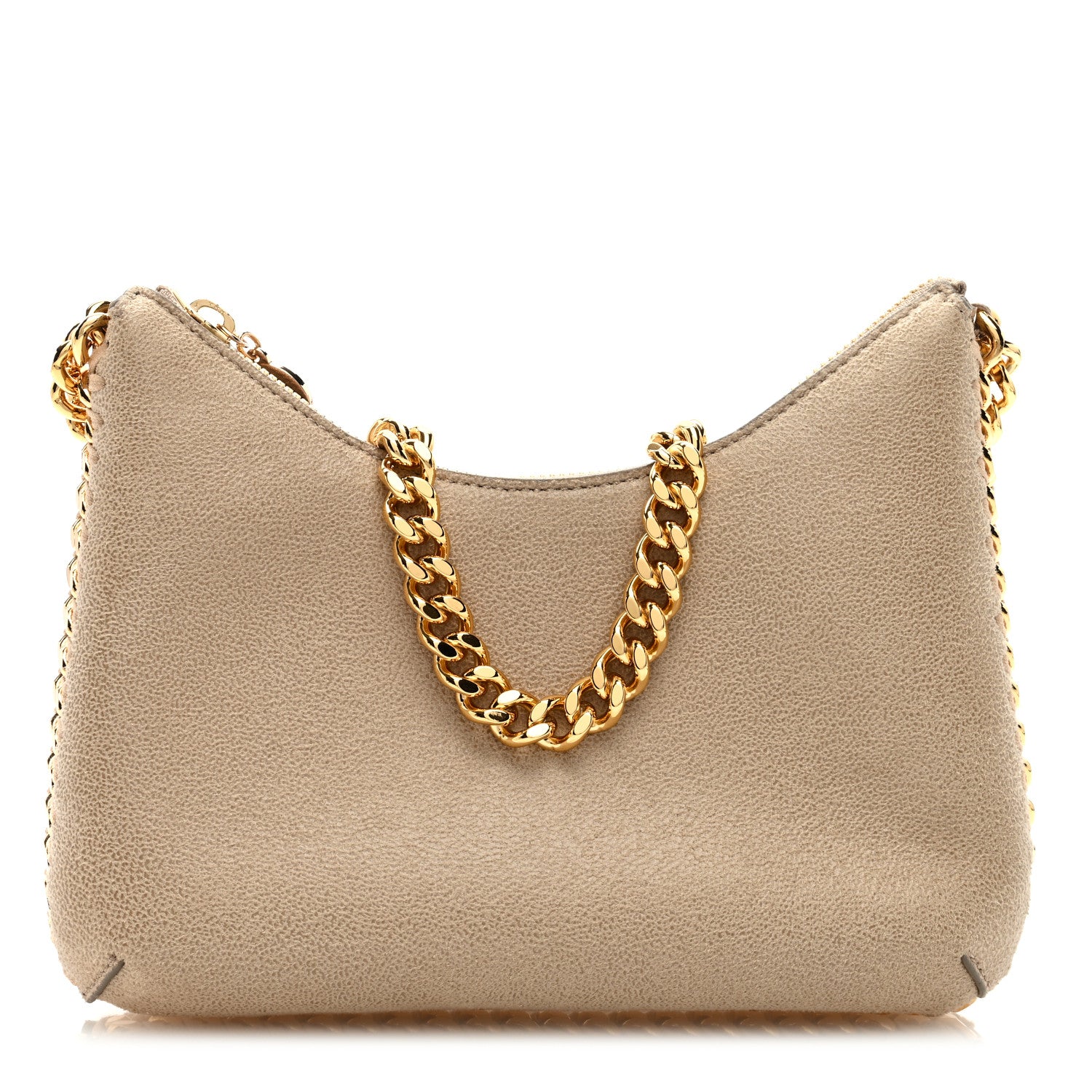 Stella McCartney Shaggy Deer Mini Chain Shoulder Bag Taupe 1 of 8
