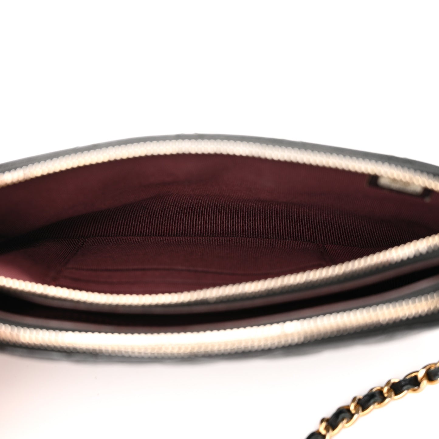 Aged Calfskin Lucky Charms 2.55 Reissue Small Clutch With Chain Black