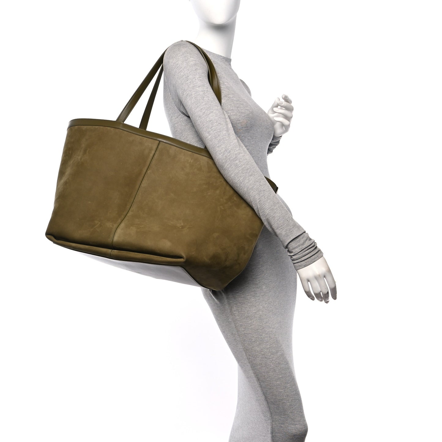 Nappa Intrecciato Large Flip Flap Tote Mud