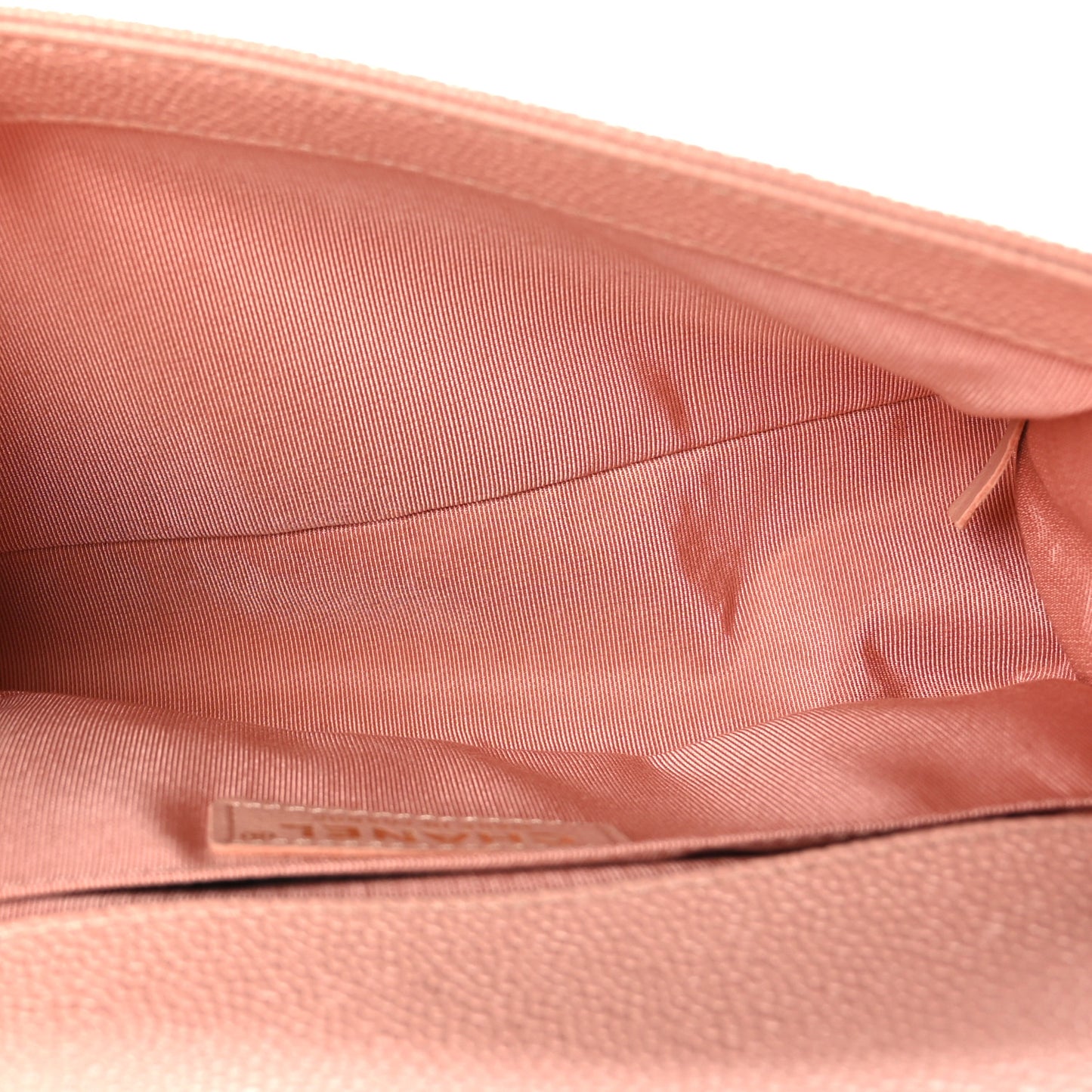 Caviar Quilted Medium Boy Flap Light Pink